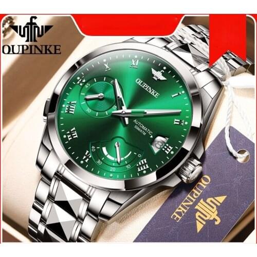 Automatic mechanical watch stainless steel business multi-functional waterproof men watch mens watch
