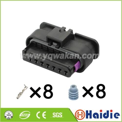 Free shipping 1sets 8pin 8 pin female waterproof 1670920-1 auto electrical plug connector 1-1670920-1