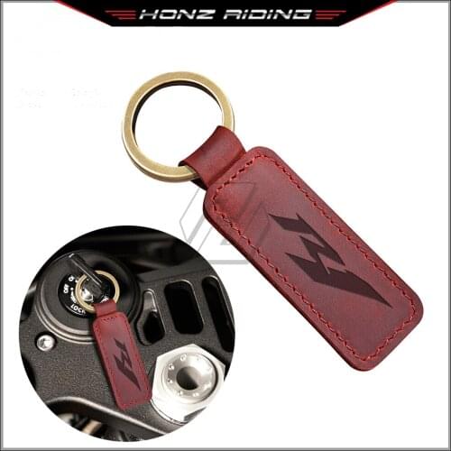 For Yamaha YZF R1 Motorcycle Keychain Cowhide Key Ring