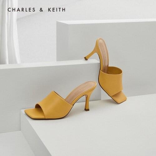 CHARLES＆KEITHNew Arrival for Spring Summer 2020CK1-60480017Women Sandals heel high Square toe with buckle