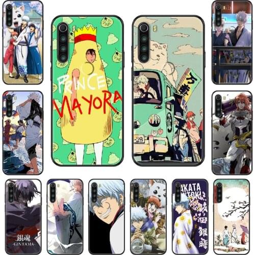 Anime GINTAMA Phone case For Xiaomi Redmi Note S2 4 5 6 7 8 A S X Plus Pro black tpu cell cover trend coque fashion bumper