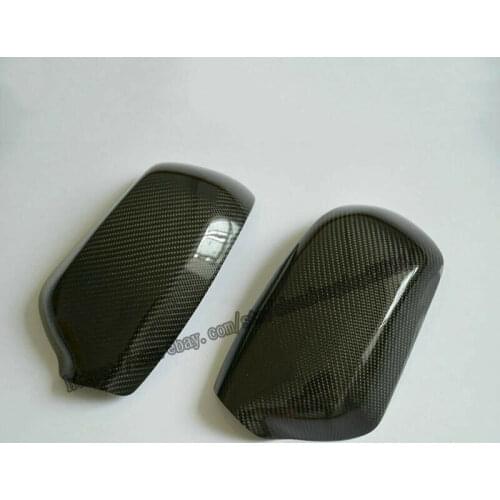 Fit For Mazda 2 2009-2013 Real carbon fiber Rearview Mirror Cover Trim 2pcs