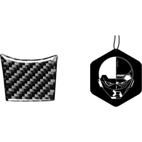 Wheel Frame Cover Compact Self-adhesive Carbon Fiber Self-adhesive Steering Wheel Lower Sticker Trim for Toyota 86 2017-2019