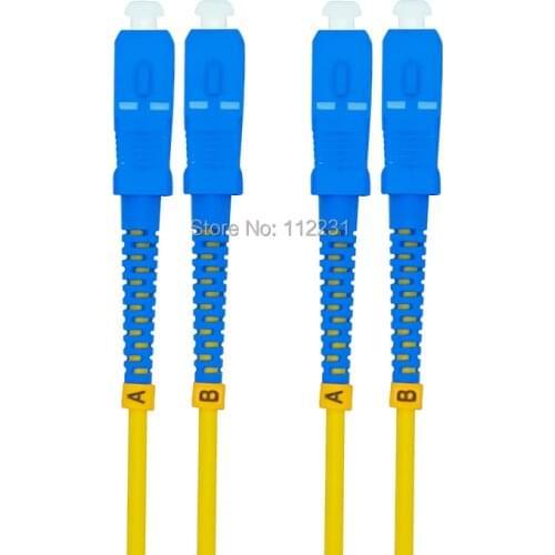 25Meters SC to SC Singlemode Duplex Optical Fiber Patch Cord Cable,SC/PC-SC/PC,3.0mm SC-SC 9/125 25M