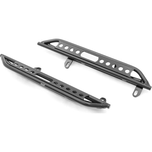 KYX Racing Metal Side Step Running Boards Foot-Plate Upgrades Parts for RC Crawler Car Axial SCX10 III AXI03007 SCX10.3