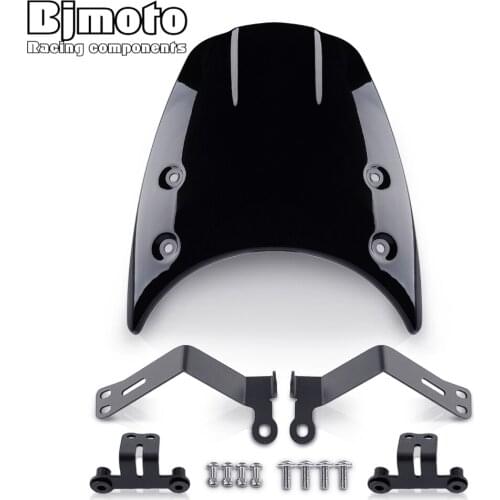 BJMOTO Motorcycle Windshield Windscreen For BMW R NINE T RNINET R9T 2014 2015 2016 2017 2018 2019 Motorbike