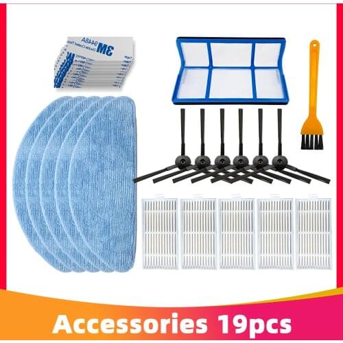 Washable Side Brush Strainer HEPA Filter Mop Cloth for Chuwi ilife V5 V5s V5s Pro V3 V3s V50 X5 Robot Vacuum Cleaner Accessories