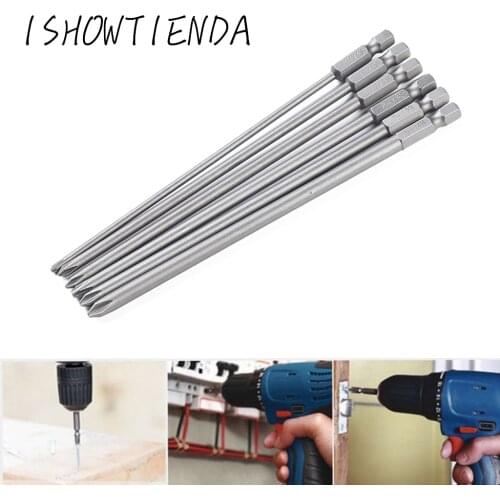 Long 150mm Magnetic Phillips Head Cross Hex Alloy Steel Screwdriver Bits Set 6pc screwdriver kit 6 precision magnetic bits
