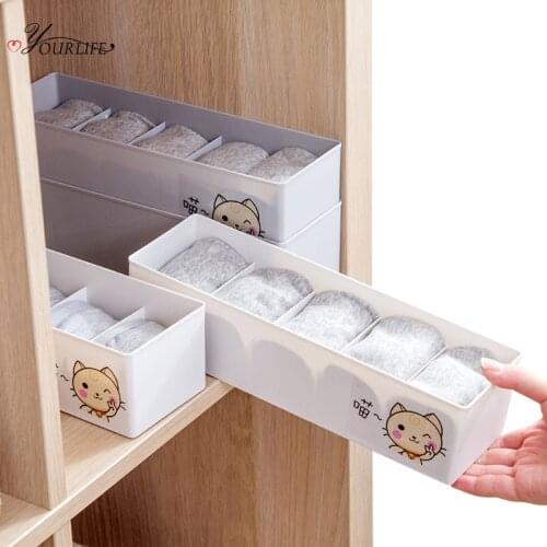 OYOURLIFE 1pc Creative DIY Combination Thickened Storage Drawers Partition Underwear Socks Classification Storage Boxes