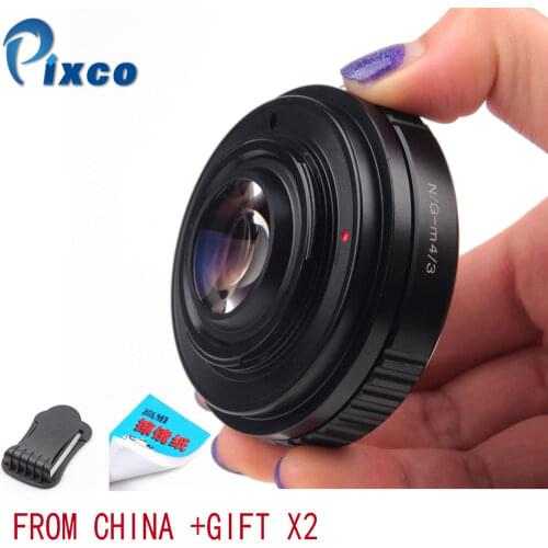 Pixco N.G-M 4/3 Speed Booster Focal Reducer Lens Adapter Suit For Nikon F Mount G Lens to Suit for Micro Four Thirds 4/3 Camera