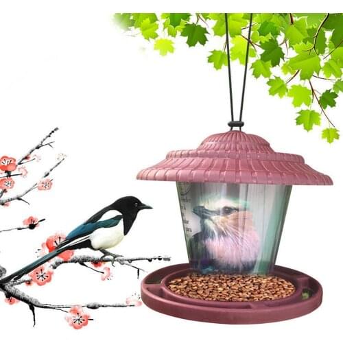 Hanging Style Bird Feeder Outdoor Wild Bird Feeder Garden Food Container Various Birds Feeding Supplies
