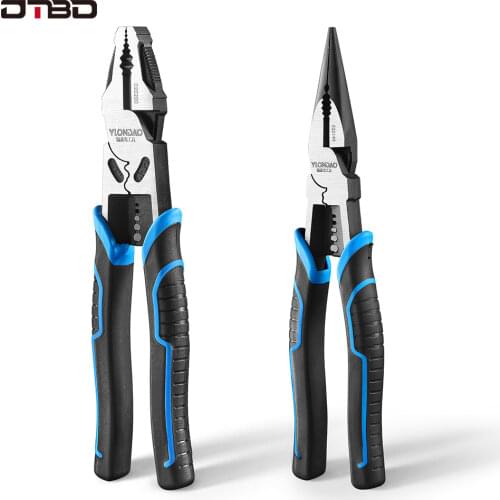 DTBDProfessionalTools Wire Pliers Set Stripper Crimper Cutter NeedleNose Nipper Wire Stripping Crimping Multifunction Hand Tools