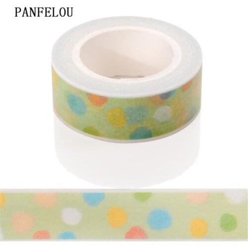 PANFELOU 1.5CMx10M pink flower Dividing Stickers border masking adhesive paper washi tape DIY Scrapbooking Hand account