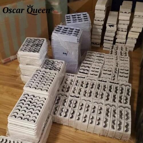 Wholesale Eyelashes 10/20/30/50//100 Pairs 3D Mink Lashes Bulk Dramatic 25mm Fake False Magnetic Eyelashes Vendor Makeup 5D Lash
