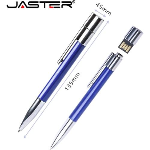 USB flash drive Ballpoint pen Waterproof pen drives 128GB pendrive 64gb creative business gift 32gb memory stick 16gb disk 8gb