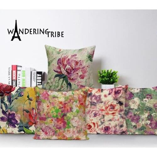 Nordic Kissen Home Decoration Green Cushion Cover High Quality Farmhouse Decor Cushion Covers 45 x 45 Custom Throw Pillows