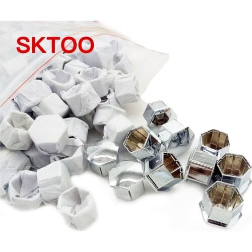 SKTOO 100pcs/set Wheel Rim Cover Tyre Screw Cap For Peugeot 207 301 307 308 408 508 3008 Citroen C4l C5 C2