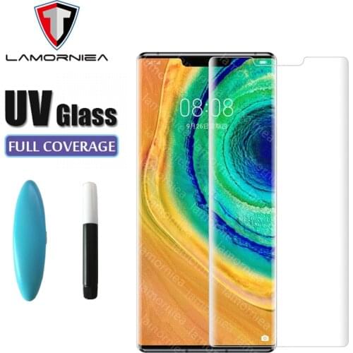 UV Glue Glass for Huawei Honor V30 V20 Pro Glass Screen Protector for huawei nova 5 5t 5t pro honor 20 magic 3 Protective Glass