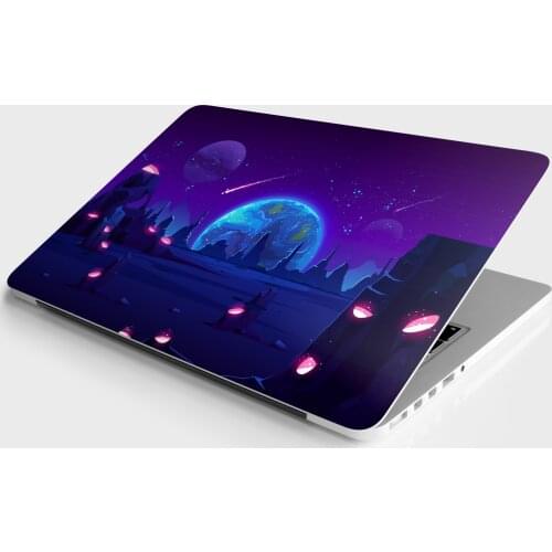 Sticker Master Earth View At Night From Alien Planet Universal Sticker Laptop Vinyl Sticker Skin Cover For 10 12 13 14 15.4 15.6 16 17 19 " Inc Notebook decal for Macbook,asus,Acer,Hp,Lenovo,Huawei,Dell,Msi,Apple