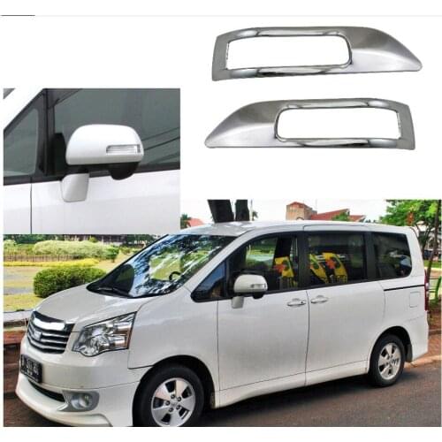 High-quality 2pcs Rearview mirror trim Door Mirror cover Garnish ABS Chrome accessorie For Toyota R70 Noah 2007-2013