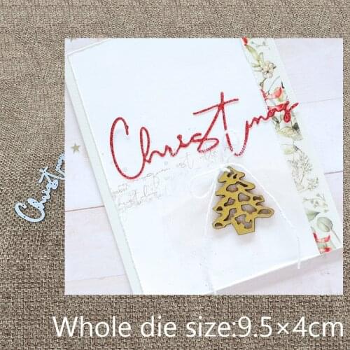 XLDesign Craft Metal Cutting Die cut dies Christmas letter scrapbooking Album Paper Card Craft Embossing die cut