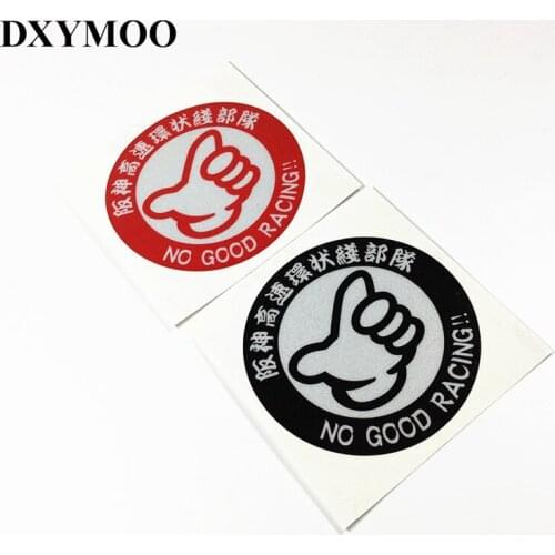 10PCS Japan JDM Car Sticker Moto Racing Reflective 3M Motorcycle Helmet Decal Vinyl Motocross for Osaka NO GOOD RACING