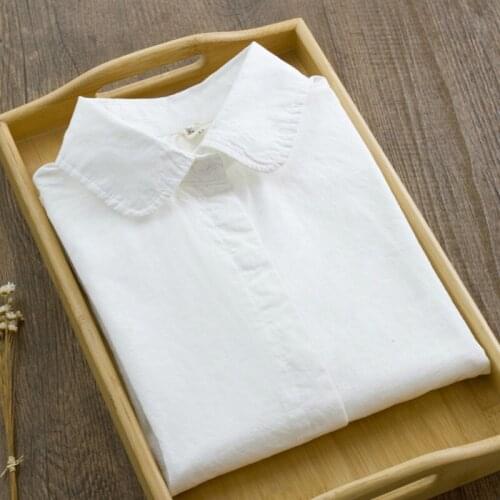 Women Blouse Autumn White Long Sleeve round Neck Shirt for Women Blusas Ropa De Mujer