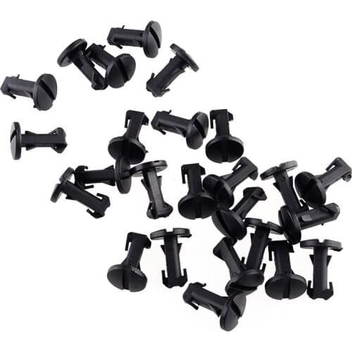 25pcs Car LR012844 Bumper Trim Tow Eye Cover Clip Fastener Black Fit for Land Range Rover 2010 2011 2012 2013 2014