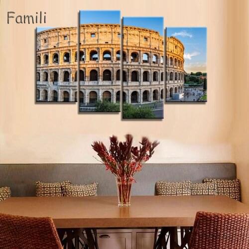 4pcs Tuscany Italy Meadows flowers nature landscape living room home wall modern art posters prints,canvas painting