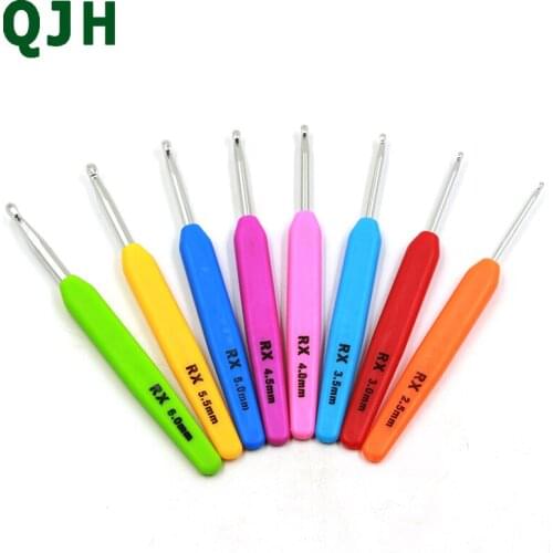 8 size/sets Novice sewing tool crochet sewing DIY craft tool manual knitting hat scarf gloves shoes knitting needles