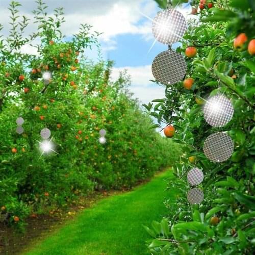 8Pcs Deterrent Device Hanging Reflective Effective Protective Rhombus Bird Repellent For Birds Garden Woodpeckers Pigeons
