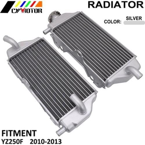 Motorcycle Aluminum Radiator Engine Cooling Device Water Tank For Yamaha YZ250F YZ 250F 250 F 2010 2011 2012 2013