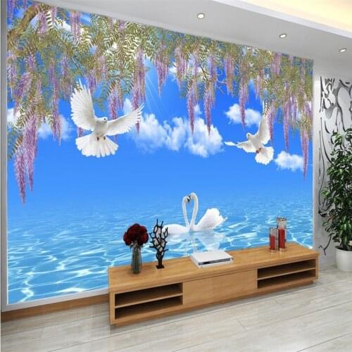 3DBEIBEHANG Large mural wallpaper customizable any size photo hand painted vase living room bedroom sofa tv background wallpaper