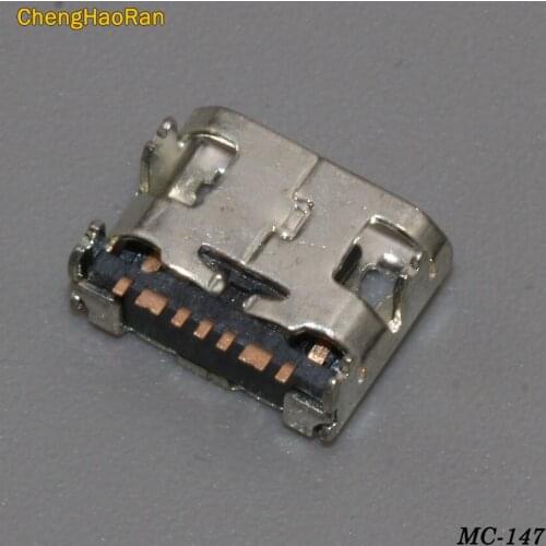 ChengHaoRan 10PCS Micro USB 7pin B type Female Connector For Mobile Phone Micro USB Jack Connector 7 pin Charging Socket