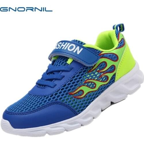 2020 Children Shoes Fashion Mesh Boy Casual Shoes Breathable Girl Running Shoes Single Net Sports Shoes Kids Sneakers Size 30-40