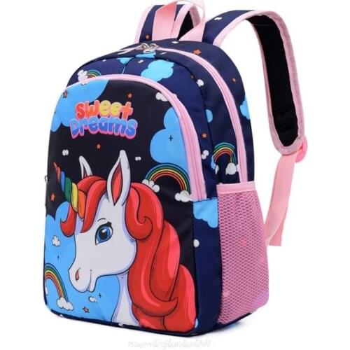 Cartoon Unicorn Kids School Bag Kawaii Soft Pink Unicorn Cute Kindergarten Backpack Toddler Baby Bag Children Gift