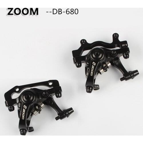 ZOOM Bicycle Line Pulling Disc Brake mountain road bike Disc Brake Black Double Brake Mechanical Caliper