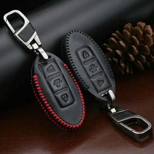 Leather Key Shell Car Remote Key Cover Case For Nissan Qashqai J10 J11 X-Trail t31 t32 kicks Tiida Pathfinder Murano Note Juke