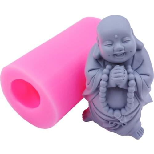 Maitreya Buddha Soap Candle Molds 3D Silicone Mould Decorated Resin Epoxy Concrete Crafts Mold