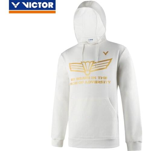 Victor Badminton Jersey Casual Hooded Sweater Male Cai Yun Exclusive Product Sports Shirt Female Cotton 95617
