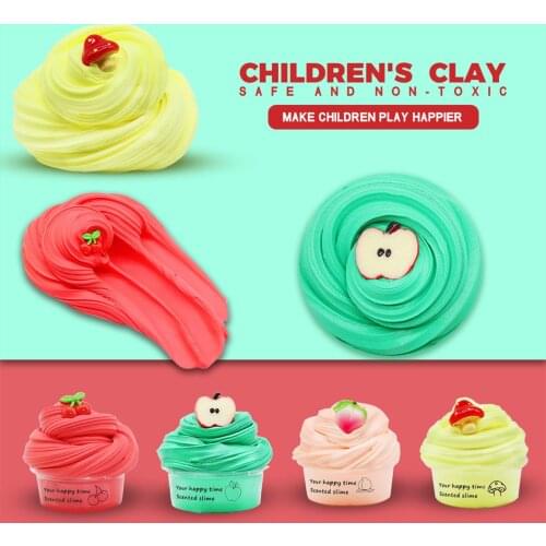 Fruit Butter Slime Fluffy Glue Charms For Slime Additives Clay Supplies Plasticine Slimes Kit Modelling Toy For Kids Gift#L12