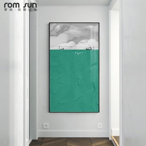 Modern landscape Canvas Painting abstract posters and print mountain wall art pure colour pictures for living room bedroom aisle