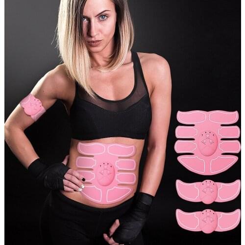 Muscle Stimulator Abs Fitness Training Home Gym Weight Loss Body Slimming EMS Abdominal Trainer Exercise At Home Gym Massager