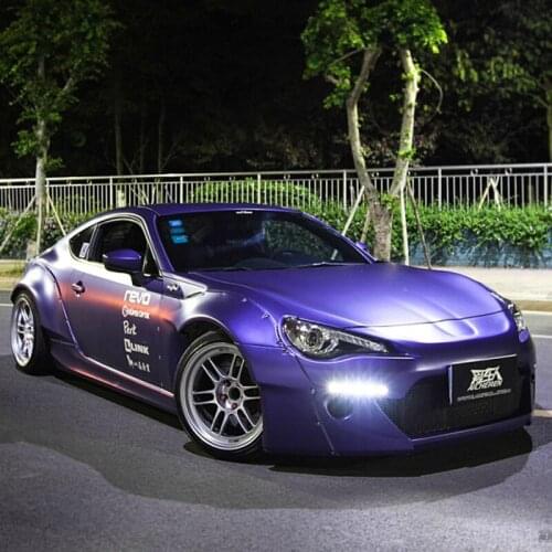 TSAUTOP car styling air free bubbles 1.52x20m purple pearl metal film