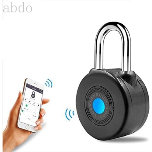 Bluetooth Smart Lock Anti Theft Alarm Lock for Cycling Motorycle Door with APP Control safe box smart furniture