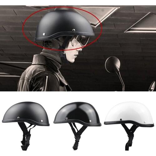 Vintage German Style Motorcycle ATV Half Face Helmet Motorbike Head Protector Cruiser Biker