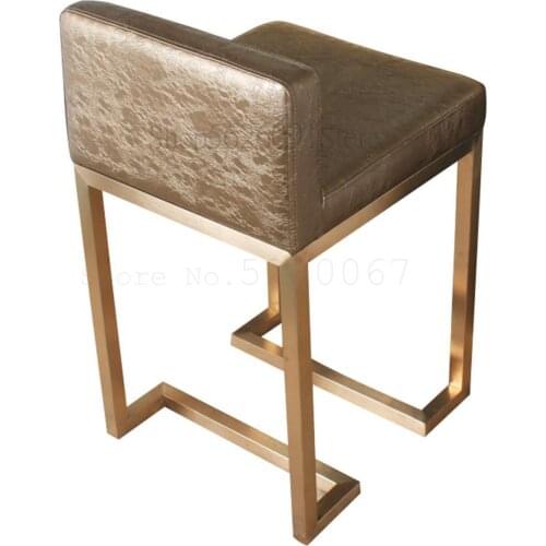 Jewelry store special chair home backrest bar high chair mobile phone shop bar chair shop simple high stool two from sale