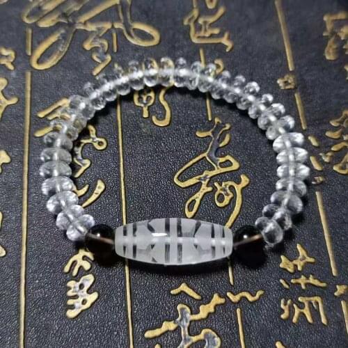 New Arrival Crystal Beads White section Abacus beads Elastic Bracelet Womens Fine Jewelry Amulet Beads Sweet Mooney hook Dzi Ji