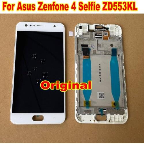 Original New For Asus Zenfone 4 Selfie ZD553KL X00LD LCD Display Touch Screen Digitizer Assembly Sensor + Frame Phone Pantalla