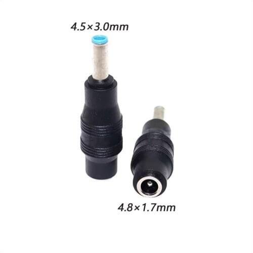 1pcs DC 4.8 x 1.7 MM Female Jack Plug Adapter Connectors to 4.5×30 MM Male Tips Power Adaptor 4.8×1.7 to 4.5×3.0